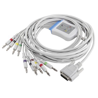 Edan EKG SE-3,SE-12 01.57.107048 Kabel dan Leadwires Konektor Pisang IEC 4.0