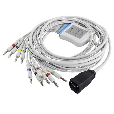 Kabel Zoll EKG Seri E/M Dan Konektor Pisang Leadwires IEC 4.0