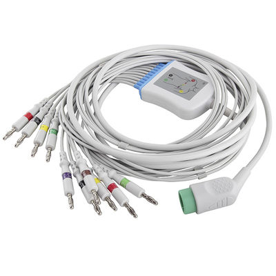 Kabel EKG dan Leadwires IEC 4.0Banana Direct-Connect yang Kompatibel dengan Med-tronic