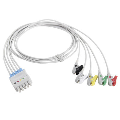 Kawat Utama EKG GE Healthcare Marquette 412681-001 GE Dash 2500 Solar 8000 5 Klip IEC Timbal