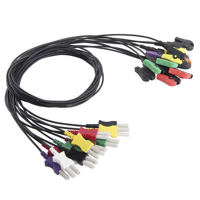 Spacelabs Radio Translucent Wire 1 Meter Kabel Timbal EKG Transparan 10 Timbal