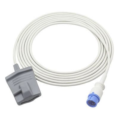 Biolight SpO2 Sensor Probe Serangkaian 9Pin Digital Tech Dewasa Lembut Klip SpO2