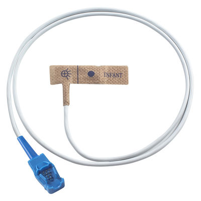 GE Oxytip Sensor SpO2 sekali pakai Kain Non Woven untuk Dewasa / Bayi Baru lahir