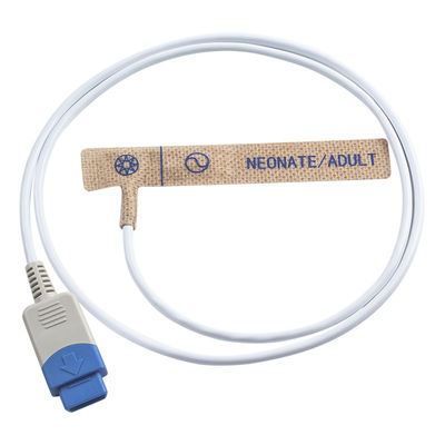 Datex Ohmeda TS-AP-10 TS-AP-25 Sensor SpO2 Sekali Pakai 3800 3900 Dewasa / Neonatus Kain bukan tenunan Probe SpO2 Sekali Pakai