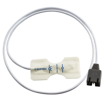 White Foam Pediatric SpO2 Sensor DB9 9Pin untuk Rad-7 Rad-8 85CM