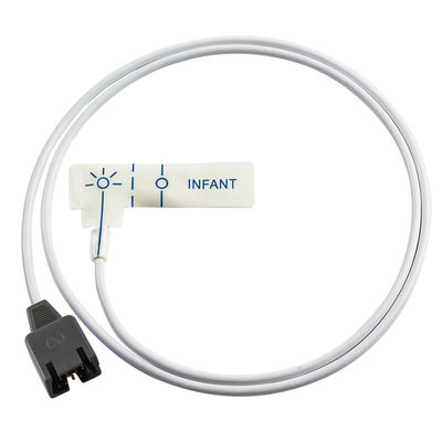 White Foam Pediatric SpO2 Sensor DB9 9Pin untuk Rad-7 Rad-8 85CM