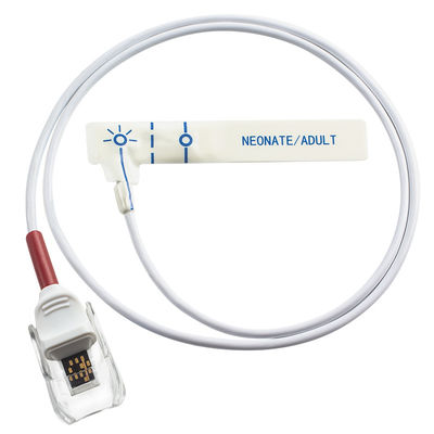 Untuk M-asi-mo Baru 4476 4001 4075 RD SET Teknologi Pelangi Merah Sensor Spo2 Sekali Pakai Busa Putih Anak