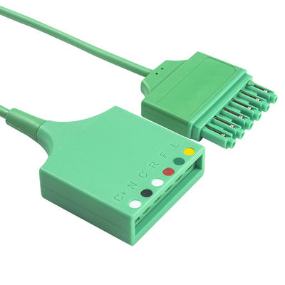 Kabel Adaptor Bagasi EKG Sie-me-ns Draeger MS16256 6Lead Kabel Ekstensi EKG Drager Konektor Pin Tunggal