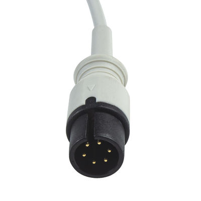 Kabel EKG AAMI 6Pin Dan Leadwires 3 Konektor Klip IEC Kabel EKG