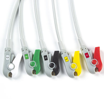 Bionet BM3 / 5 Kabel ECG Dan Leadwires 5 Lead IEC Clip 8Pin Connector ECG Cable