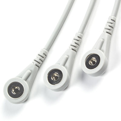 Kontron 125 128 VSM510 Kabel ECG dan Leadwires 3Lead AHA Snap 7Pin Connector ECG Cable