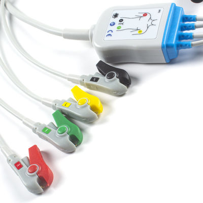 Corpuls 3 Kabel ECG Dan Leadwires 4 Lead Limb IEC Clip Konektor 11pin Kabel ECG