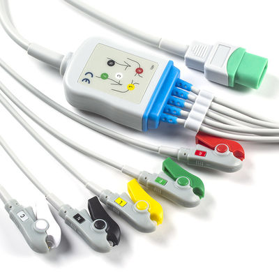 Mindray Datascope ECG Cable Dan Leadwires 5 Lead IEC Clip TPU ECG Cable