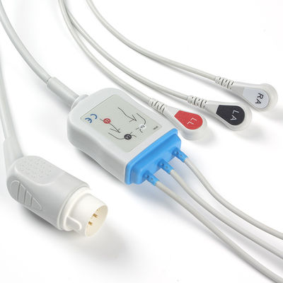 Kabel EKG P-hilips 8Pin dan Kabel Utama Kabel EKG Jepret 3Lead M1735A