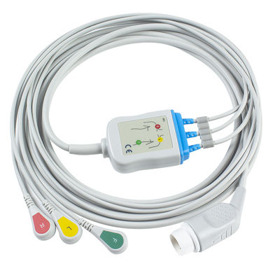 Kabel EKG Dewasa P-Hilips Dan Kabel Timbal 8pin 3 Kabel EKG Jepret Timbal