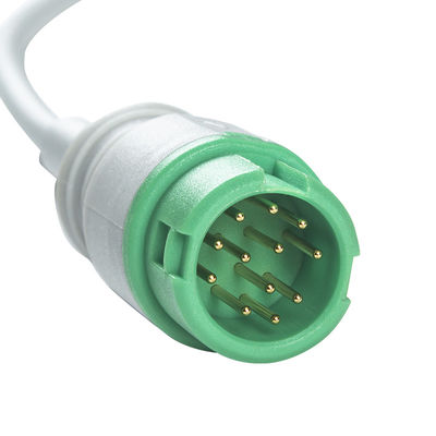 Mindray Datascope 040-000963-00 EA6252B Kabel EKG dan kabel utama Konektor 12pin Kabel EKG 5 Lead IEC snap