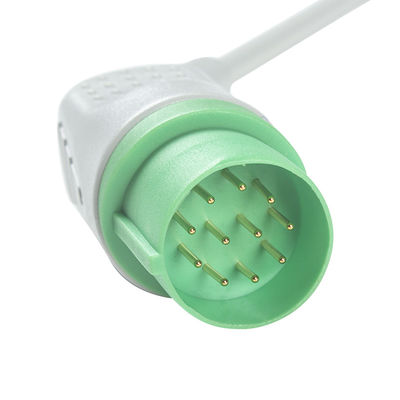 Nihon Kohden TEC-7631C Kabel ECG Dan Leadwires Konektor 11pin Kabel ECG 5 Lead IEC Snap