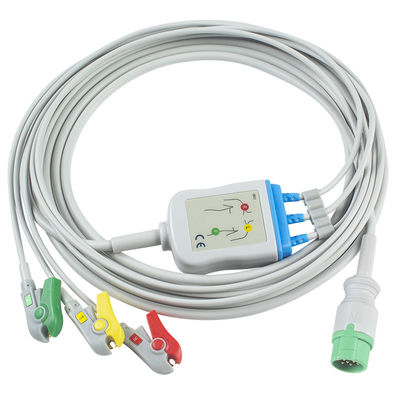 Kabel EKG Biolight BLT dan Leadwires 3Lead IEC Clip 12Pin Connector ECG Cable