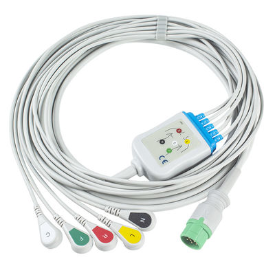 Biolight BLT ECG Cable Dan Leadwires 5 Lead IEC Clip 12Pin C2557P0 Kabel ECG