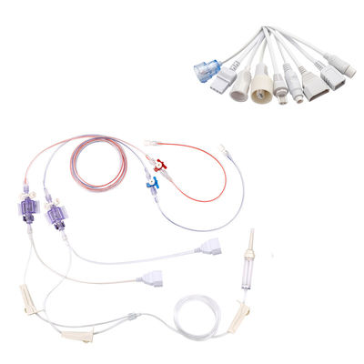 PVB PB Dual Double Type Disposable Invasive Blood Pressure Transducer Untuk Kabel Adaptor IBP