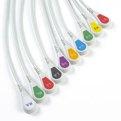 Bagian EKG Banana To Snap ECG Adapter Pigtail Adapters 9281-002-50 4mm Konektor Elektroda EKG