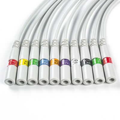 Bagian EKG Banana To Snap ECG Adapter Pigtail Adapters 9281-002-50 4mm Konektor Elektroda EKG