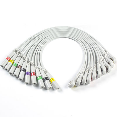 Bagian EKG 3.00MM IEC Konektor Elektroda EKG Konektor EKG Jarum Pisang Untuk Snap Pigtail