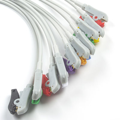 Bagian EKG Pigtail Adapters 989803101701 40498E 4.00MM ECG Snap To Banana Plug Adapter