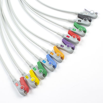 Bagian EKG Pigtail Adapters 989803101701 40498E 4.00MM ECG Snap To Banana Plug Adapter