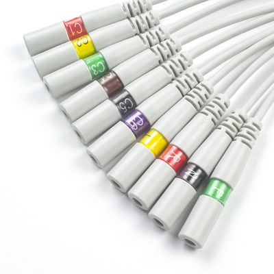 Jarum Pisang Untuk Clip Adaptor EKG Pigtail Adaptor 3.00MM IEC EKG Elektrode Konektor