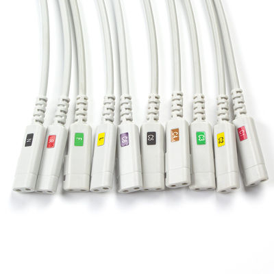 CONMED D Series ECG Lead Wire Twin Pin DL10 DL36-10 10 Lead Banana Connector