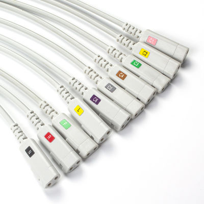 CONMED D Series ECG Lead Wire Twin Pin DL10 DL36-10 10 Lead Banana Connector