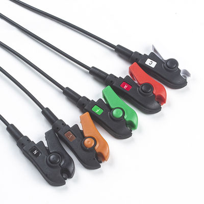 LL style MRI Radio Translucent Wire 5 Lead ECG Radiotranslucent Cable dan Lead wire Leadwires