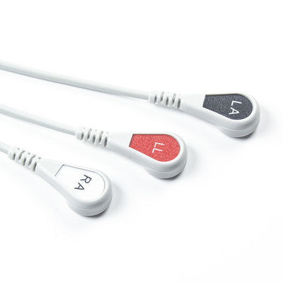 Edan Kompatibel EKG Direct-Connect Kabel dan leadwires 6Pin Universal AAMI 3Lead AHA Snap