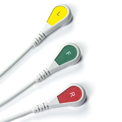 Hellige Kompatibel Langsung-Connect ECG Kabel dan leadwires untuk 3Lead IEC Snap