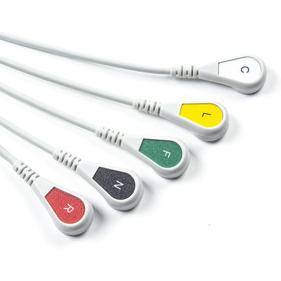 Kompatibel Siemens Drager 5 Lead Iec Snap Ecg Lead Kabel / Ecg Lead Wire Set