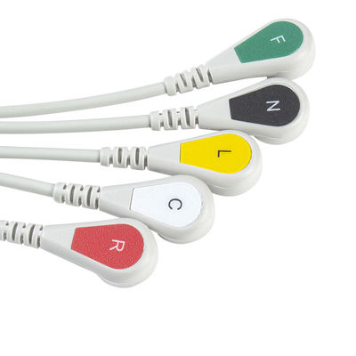 Kompatibel Siemens Drager 5 Lead Iec Snap Ecg Lead Kabel / Ecg Lead Wire Set