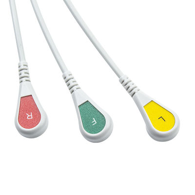 Untuk Schiller kompatibel ECG Kabel Dan Leadwires Direct Connect 3 Lead Iec Snap