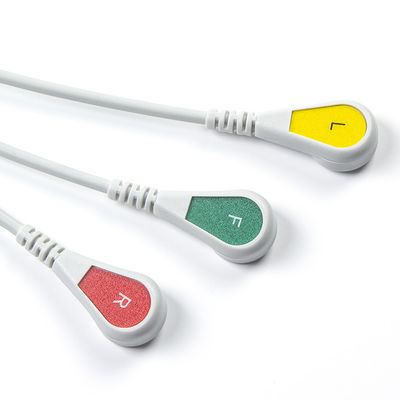 Untuk Schiller kompatibel ECG Kabel Dan Leadwires Direct Connect 3 Lead Iec Snap