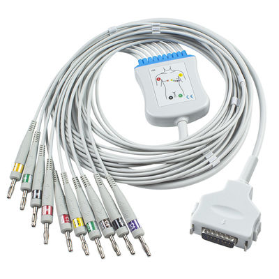 Fukuda Denshi CP-101LD FX101 FX-7202 IEC Banana 4.0 10 Memimpin Kabel Monitor Pasien EKG Kabel EKG