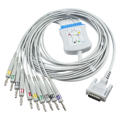 Schiller Kompatibel Langsung Menghubungkan 2.400095 Kabel EKG Dan Leadwires IEC 4.0Banana