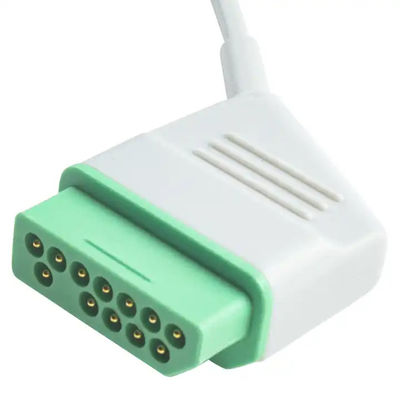 Nihon Kohden satu bagian kabel EKG 12pin 6 lead kabel EKG