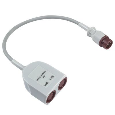 Kabel Adaptor IBP Ganda P-Hilips dengan Konektor 12-Pin, Panjang 0,3 Meter, dan Bahan TPU untuk Penggunaan Medis
