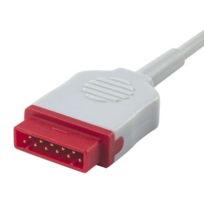 GE IBP Adaptor Kabel 2*Abbott 6pin IBP Ekstensi Kabel Untuk Transduser / Monitor Pasien