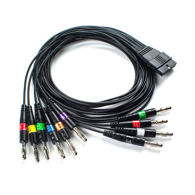 10 Wire EKG Patient Cable Banana Plug AHA Untuk FT-1 Kode 2.400331 Untuk S-Chiller