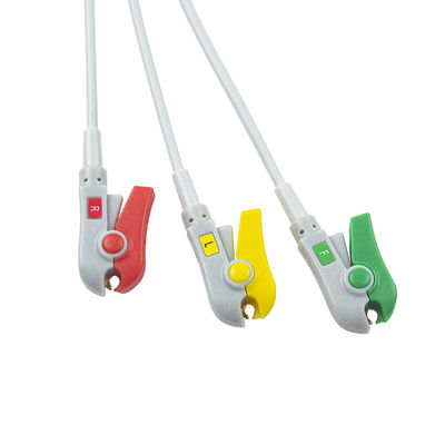 Untuk Biolight Q3 Kabel EKG Untuk Biolight Q5 A QS Seri 3 Lead IEC Grabber Di Oximax Tech