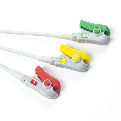 Untuk Biolight Q3 Kabel EKG Untuk Biolight Q5 A QS Seri 3 Lead IEC Grabber Di Oximax Tech