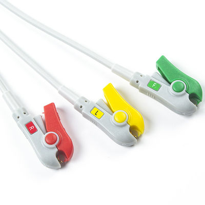 Untuk Biolight Q3 Kabel EKG Untuk Biolight Q5 A QS Seri 3 Lead IEC Grabber Di Oximax Tech