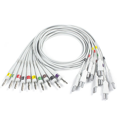 Norav Quark C12x Diagnostic ECG 12 Lead Stress Testing Kosmetik EKG dengan kabel pasien TPU