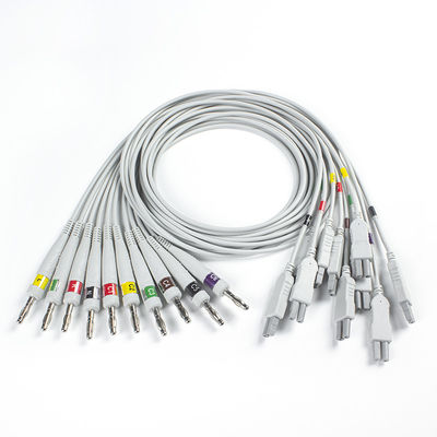 Norav Quark C12x Diagnostic ECG 12 Lead Stress Testing Kosmetik EKG dengan kabel pasien TPU